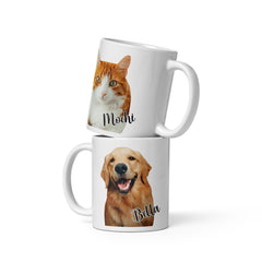 Custom Pet Photo Mug With Name