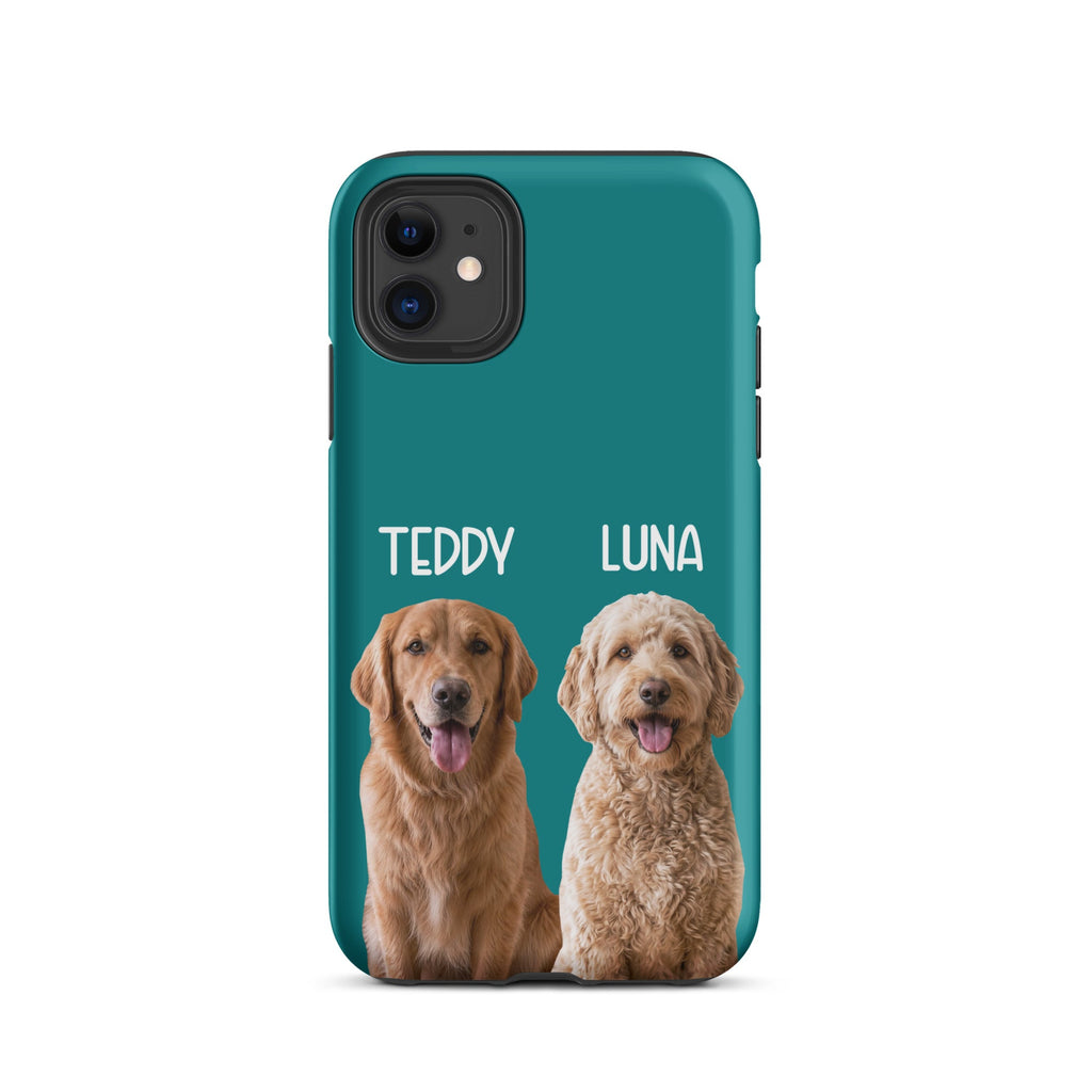 Custom Pet Photo Tough Phone Case With Name