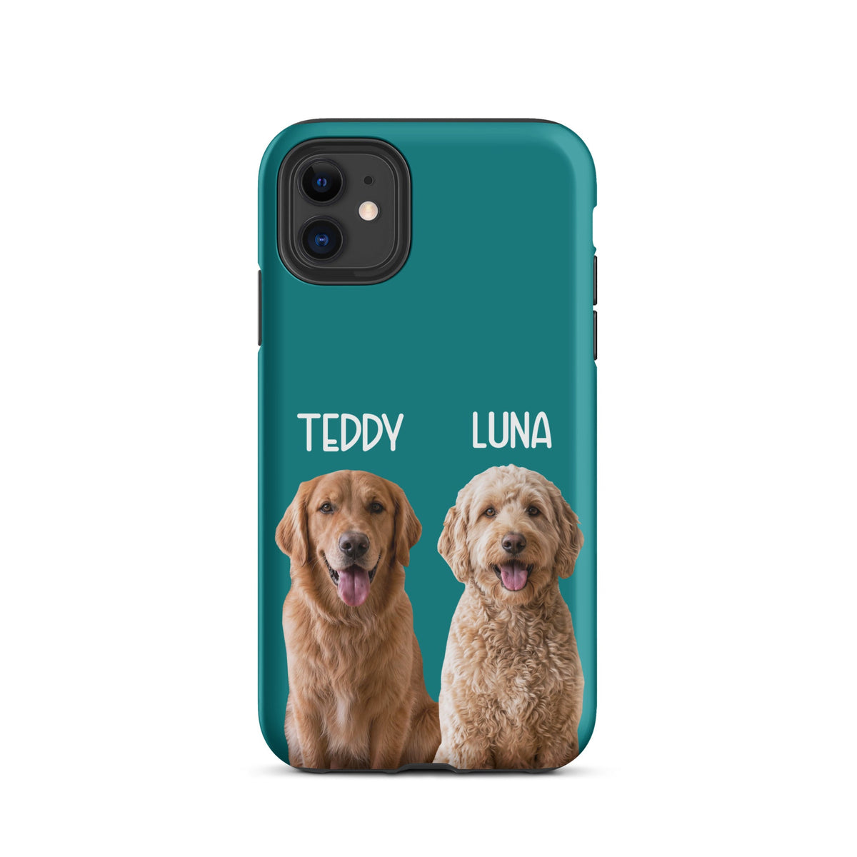 Custom Pet Photo Tough Phone Case With Name