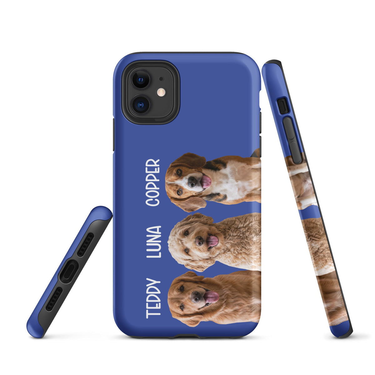 Custom Pet Photo Tough Phone Case With Name