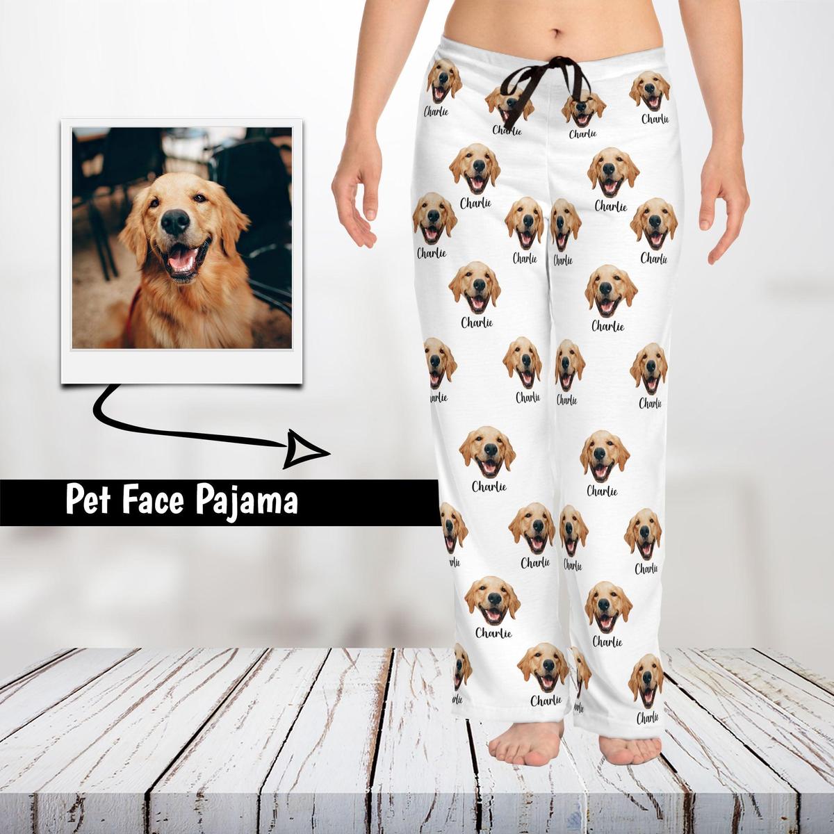 Custom Pet Portrait Photo Pajamas