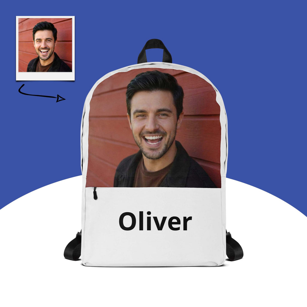 Custom Photo Backpack With Name