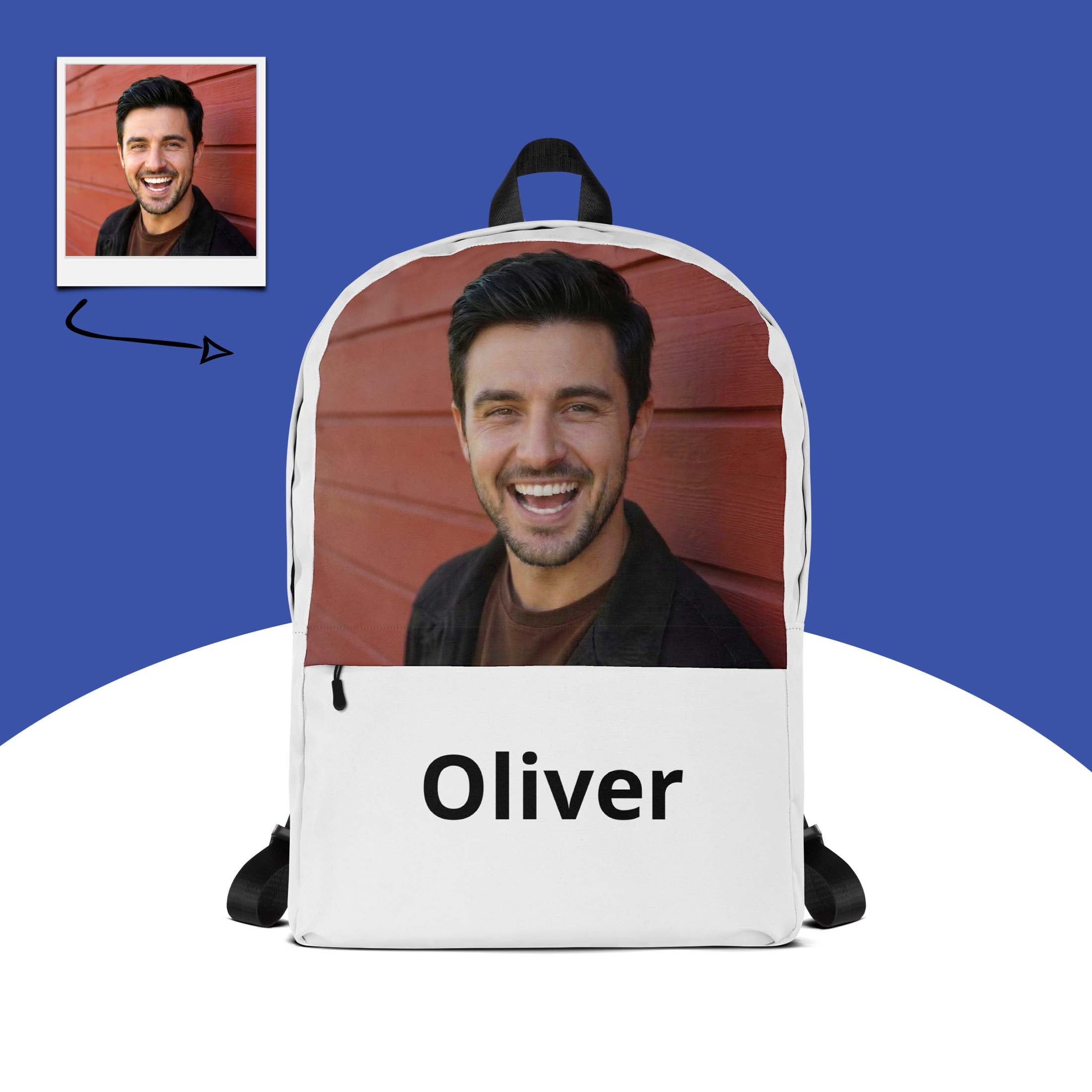 Custom Photo Backpack With Name