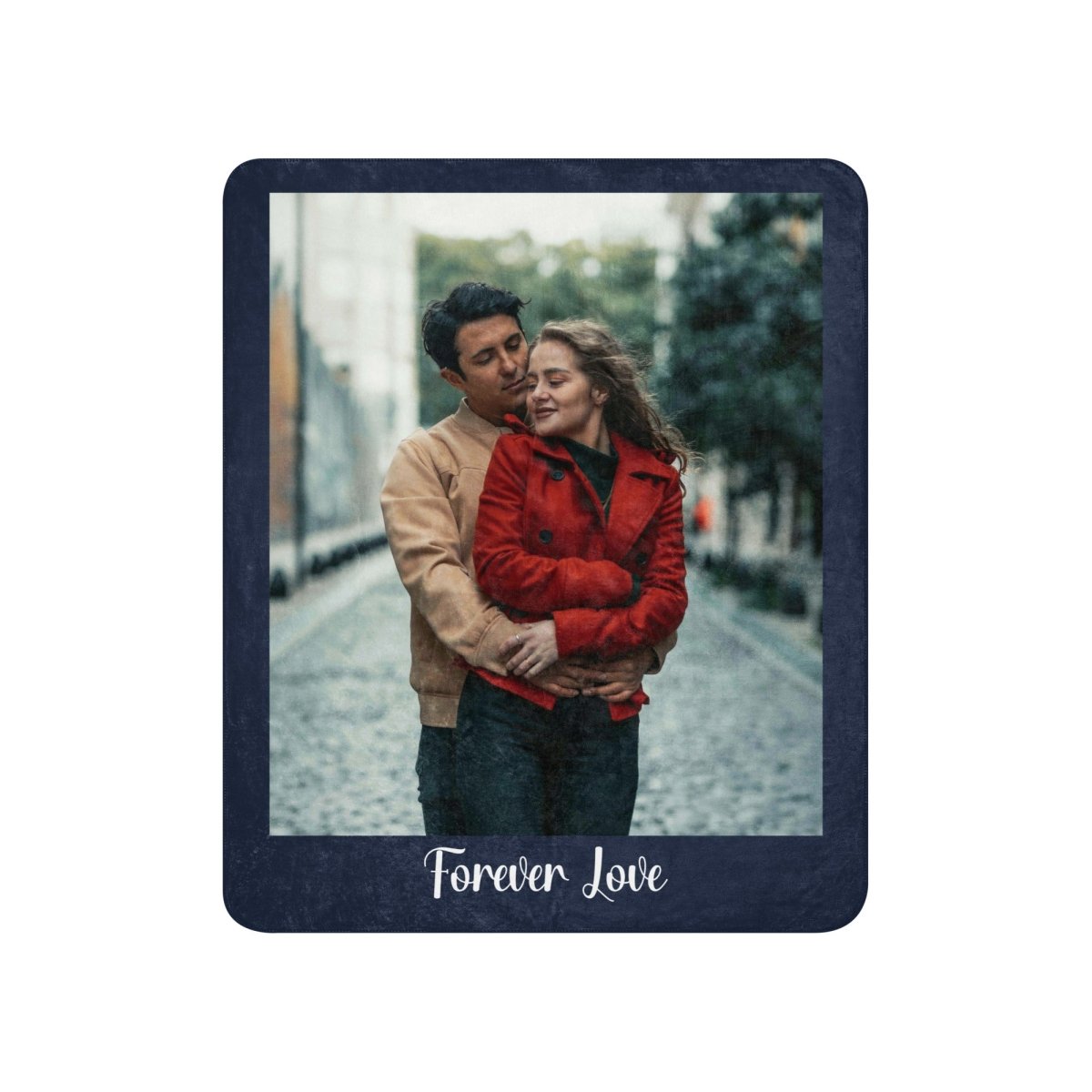 Custom Photo Blanket With Text