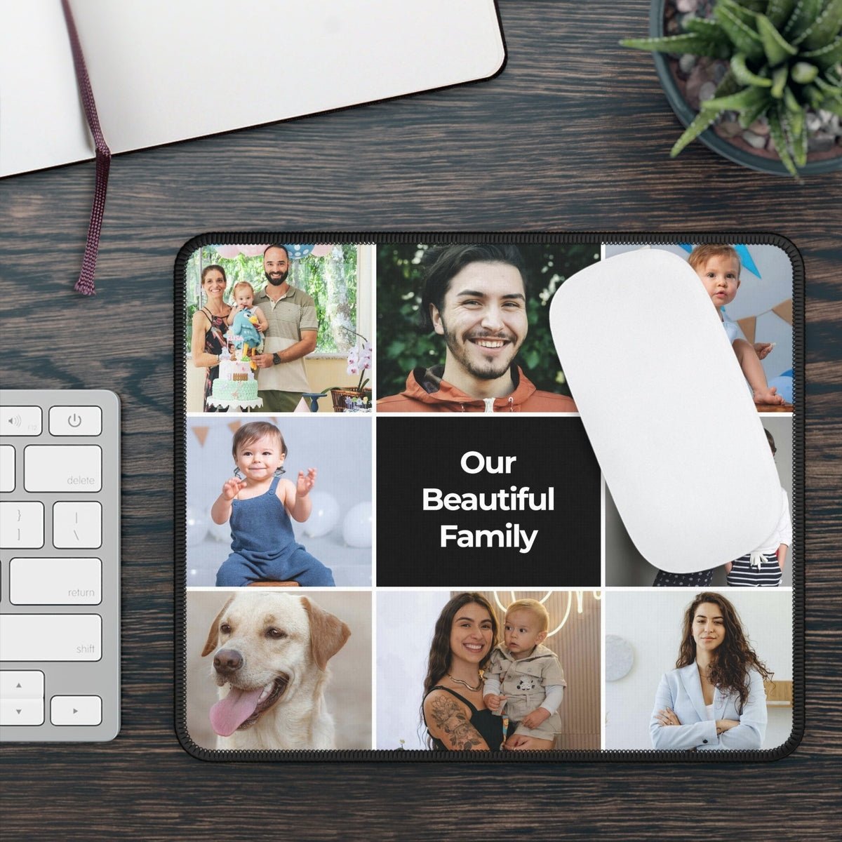 Custom Photo Collage Mouse Pad Secondary image