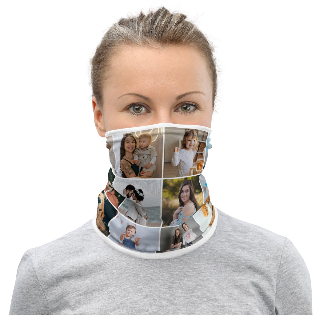 Custom Photo Collage Neck Gaiter