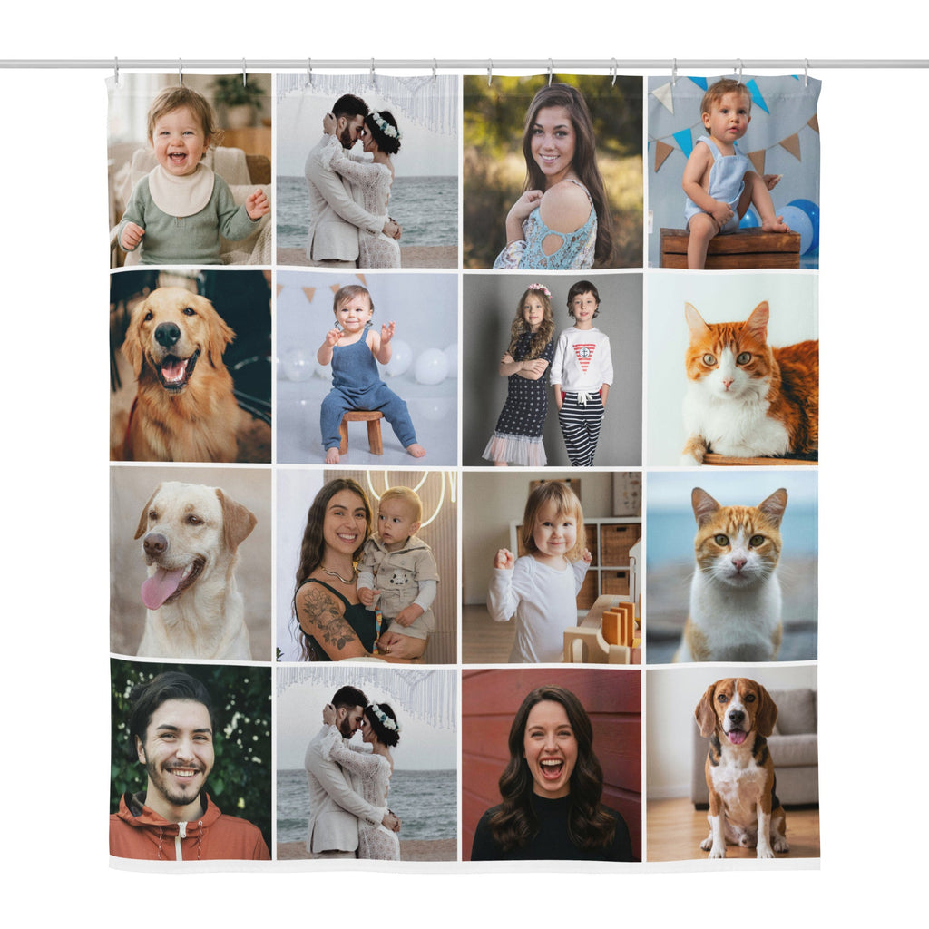 Custom Photo Collage Shower Curtain