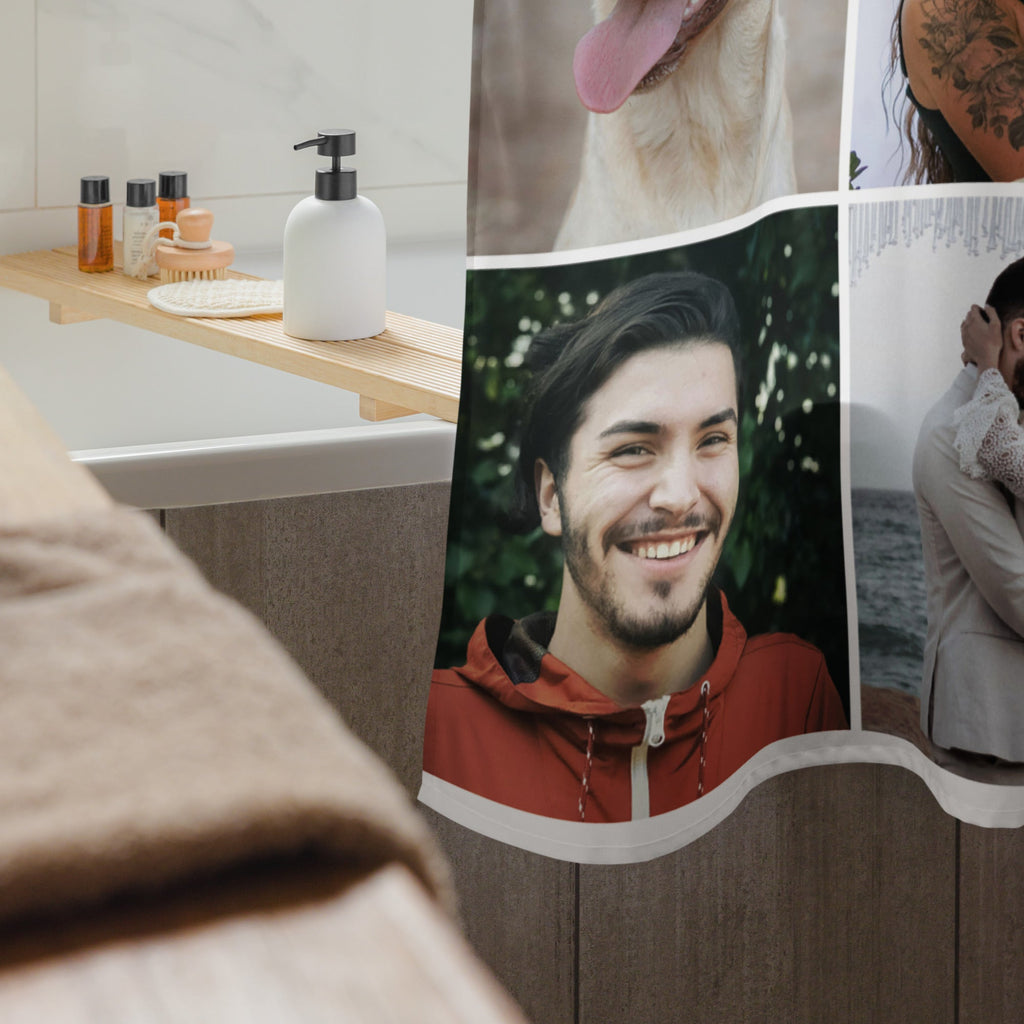 Custom Photo Collage Shower Curtain