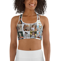 Custom Photo Collage Sports Bra