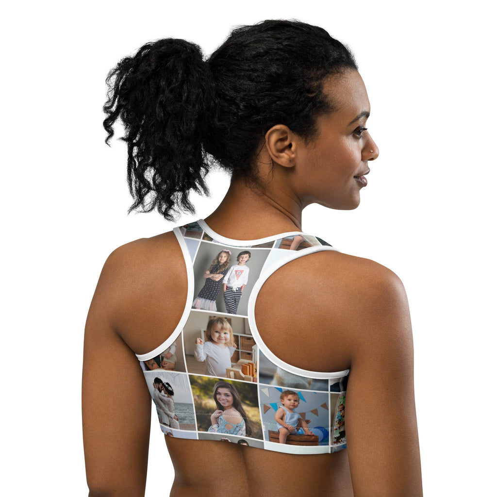 Custom Photo Collage Sports Bra