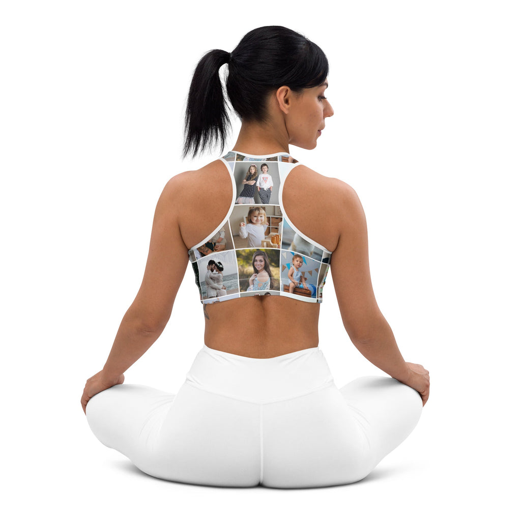 Custom Photo Collage Sports Bra