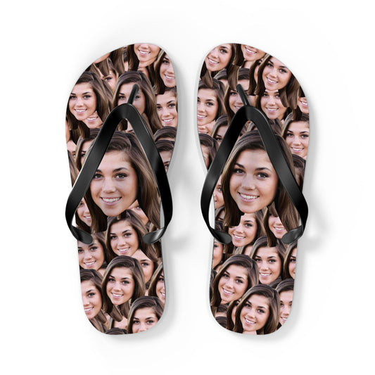 Custom Photo Face Flip Flops