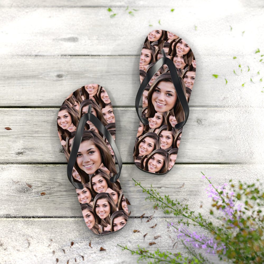 Custom Photo Face Flip Flops
