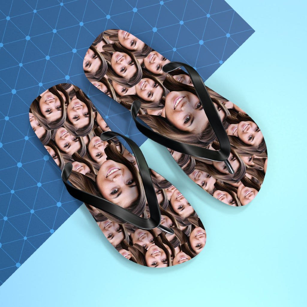 Custom Photo Face Flip Flops