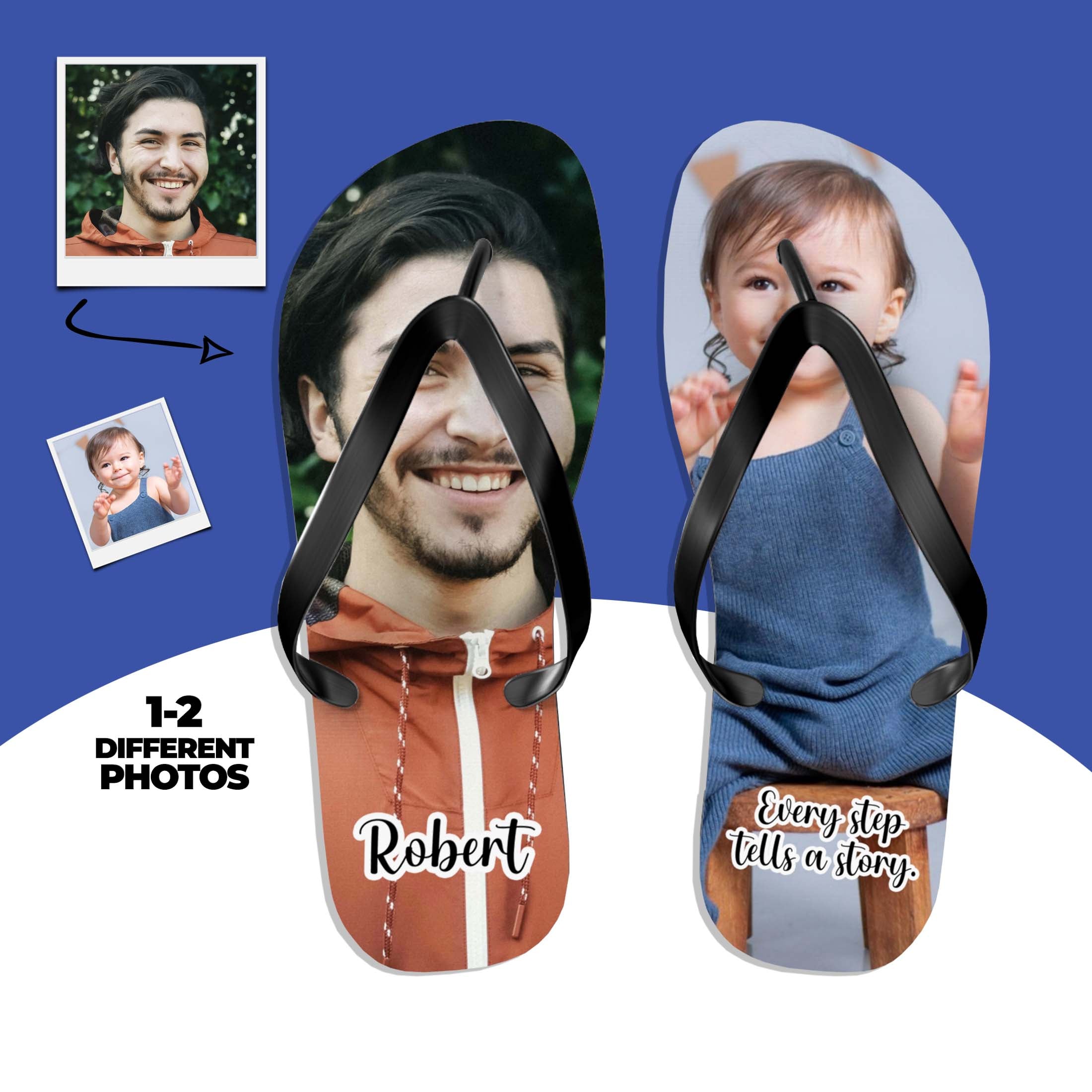 Custom Photo Flip Flops Main image
