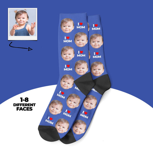 Custom Photo Mom Socks