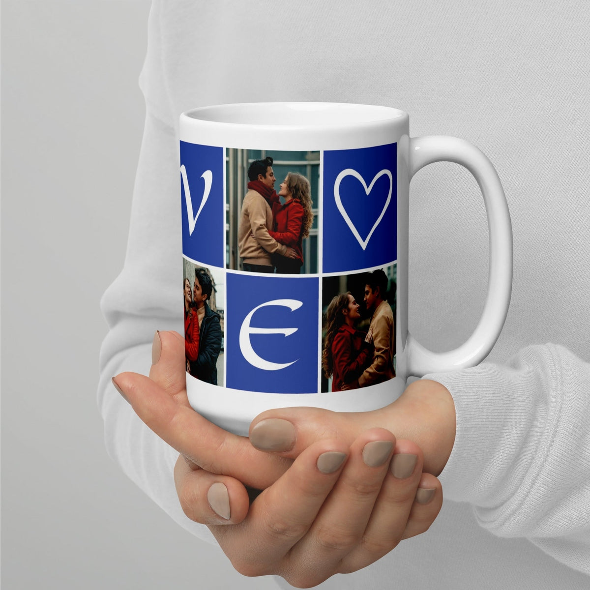 Custom Photo Mug With Love Text Secondary image
