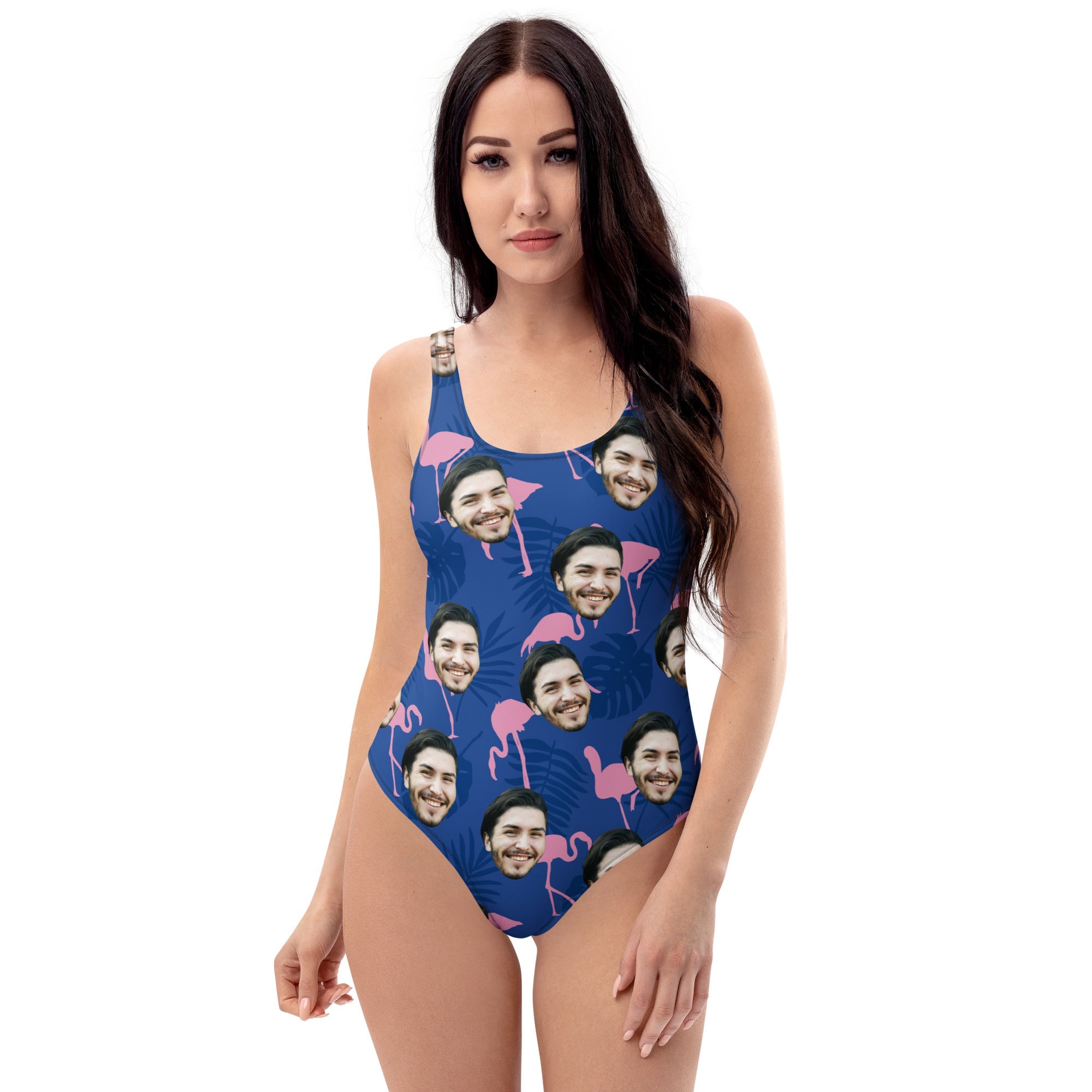 Custom Photo Photo Flamingo Swimsuit