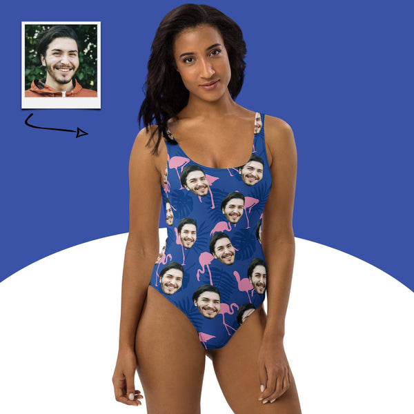 Custom Photo Photo Flamingo Swimsuit