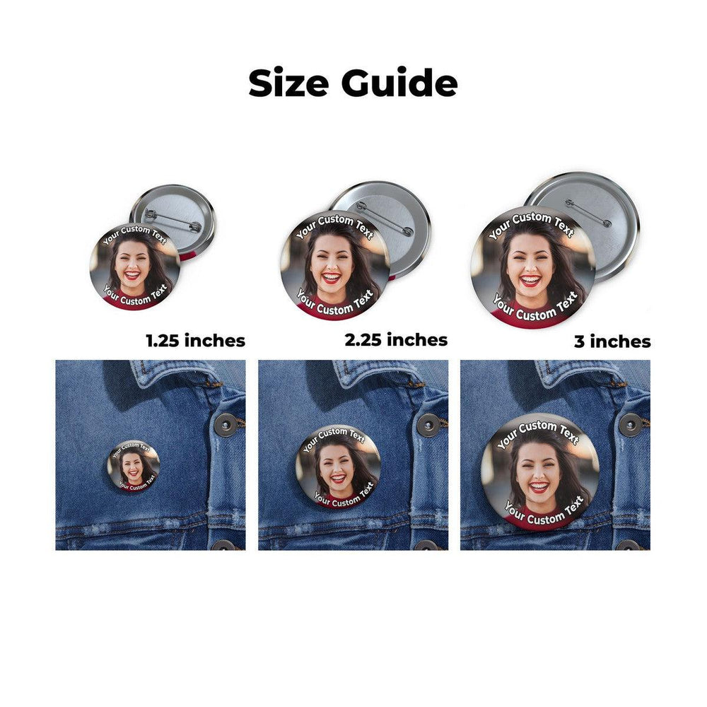 Custom Photo Pin Buttons