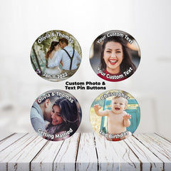 Custom Photo Pin Buttons