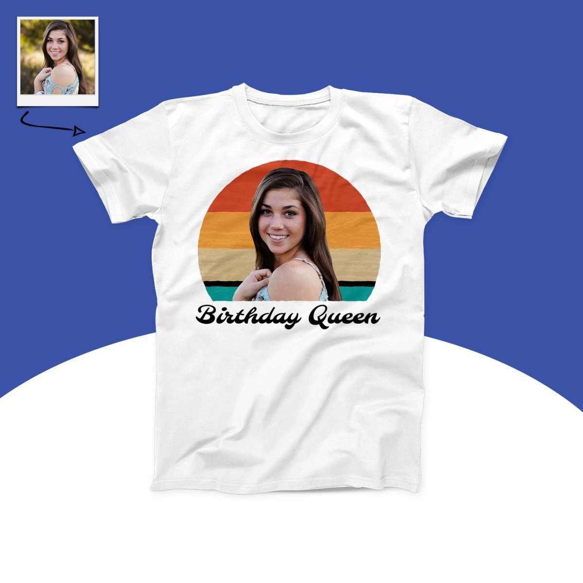 Custom Retro Photo T-Shirt Main image