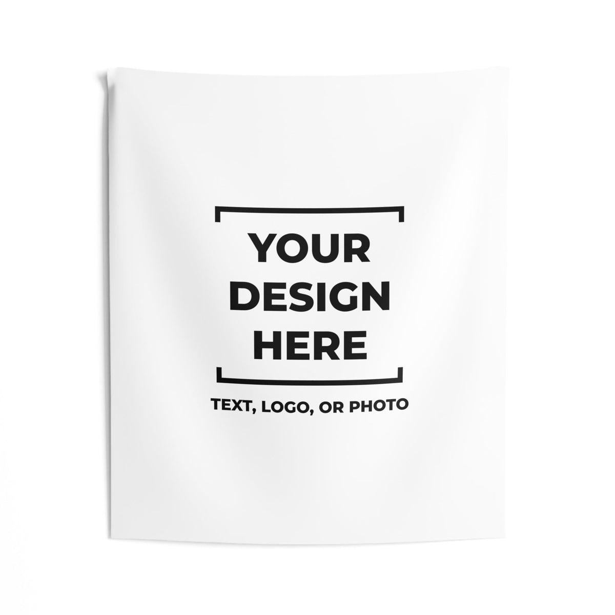 Custom Tapestry Photo Logo Text