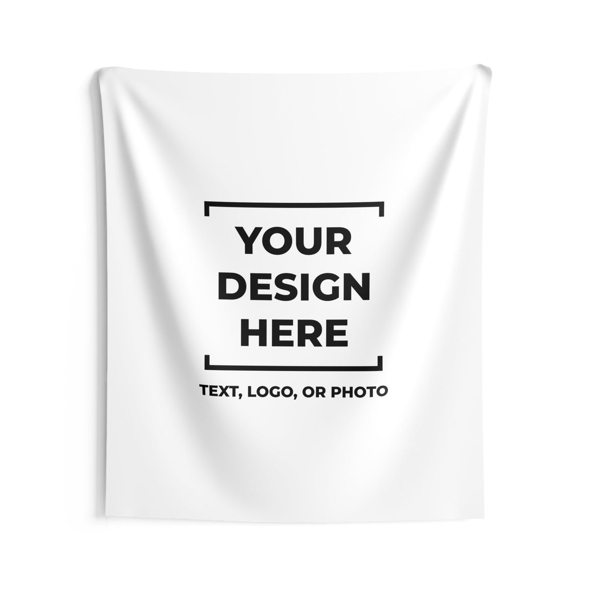 Custom Tapestry Photo Logo Text