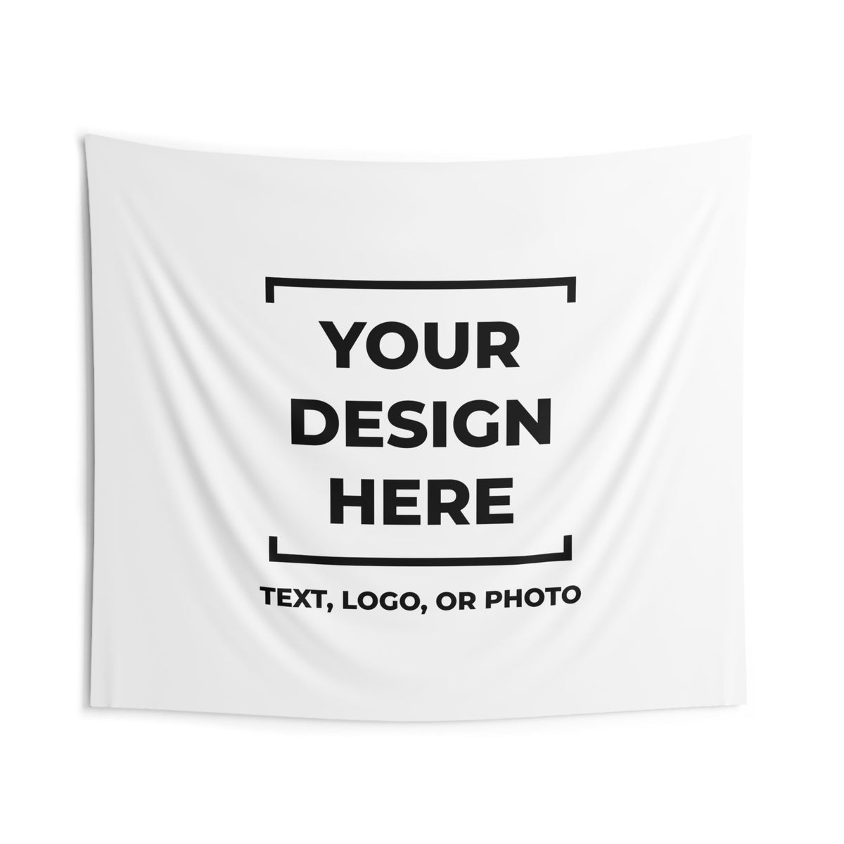 Custom Tapestry Photo Logo Text