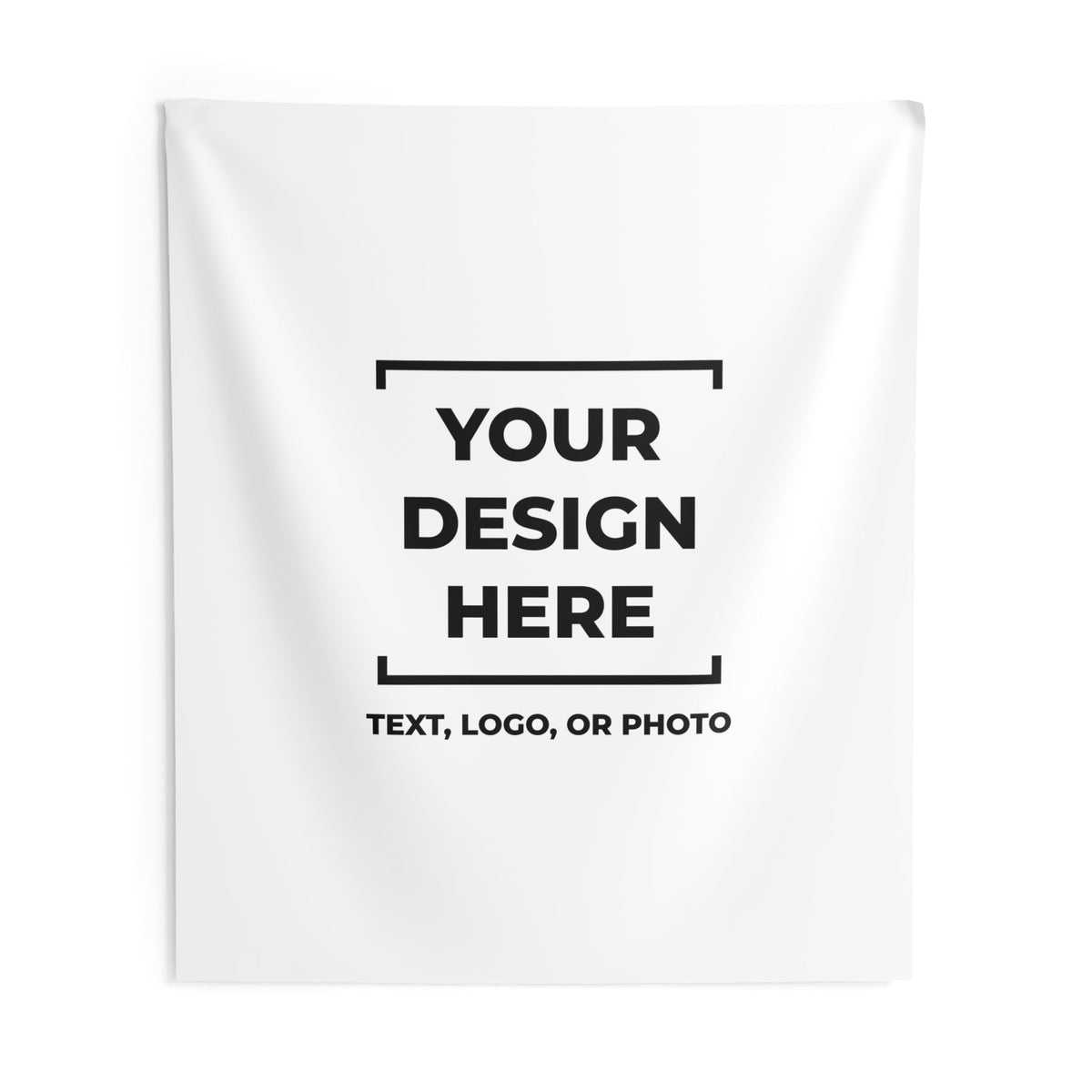 Custom Tapestry Photo Logo Text