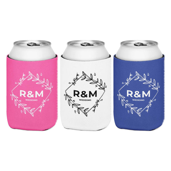 Custom Wedding Can Cooler
