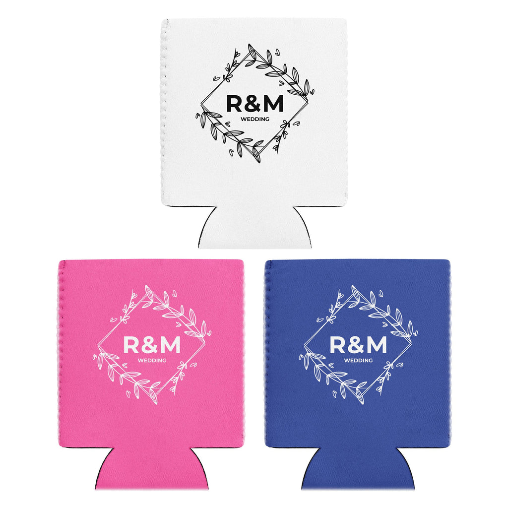 Custom Wedding Can Cooler