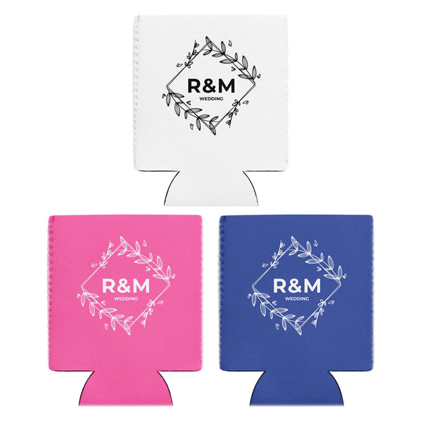 Custom Wedding Can Cooler