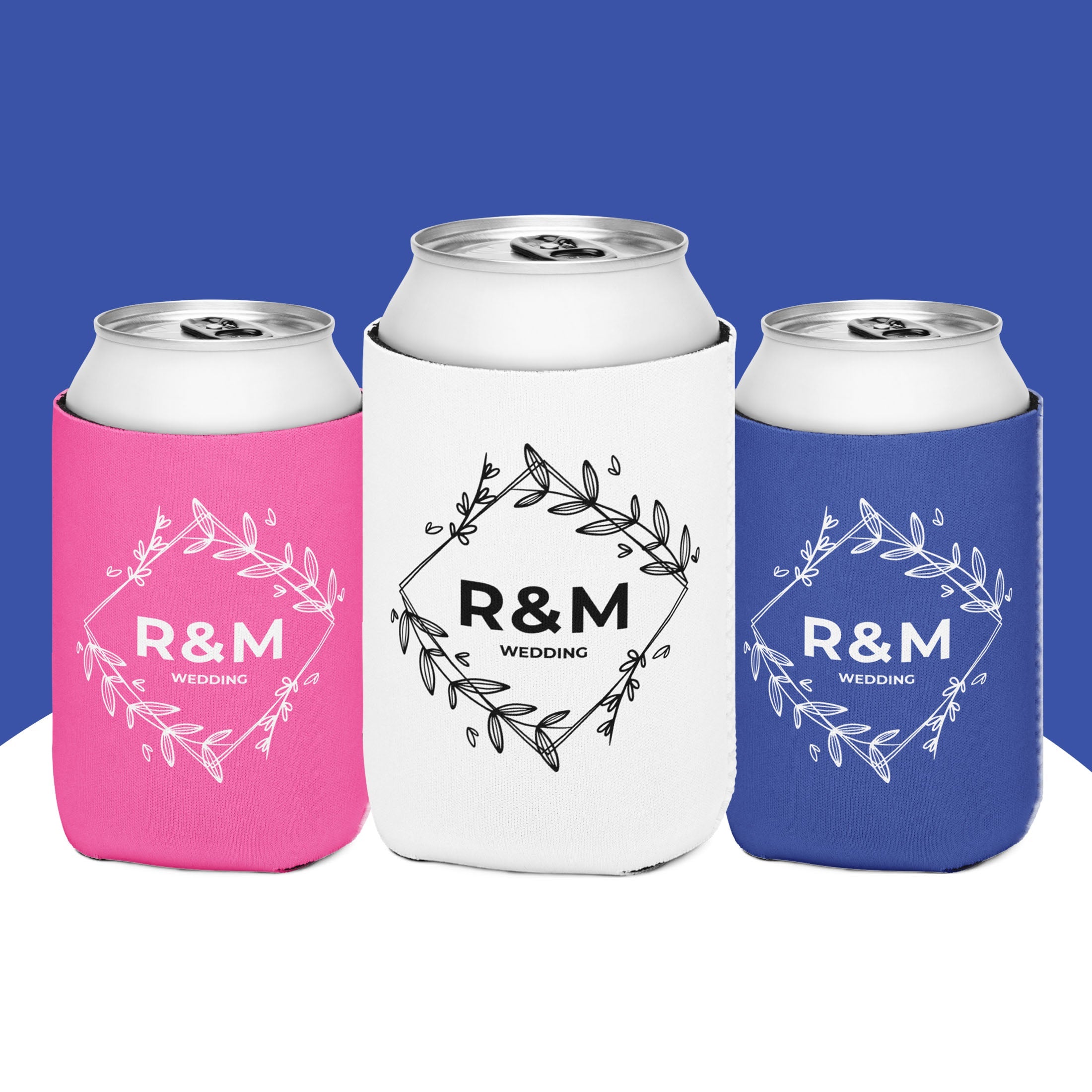 Custom Wedding Can Cooler Main image