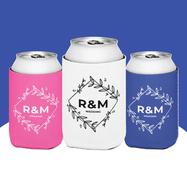 Custom Wedding Can Cooler