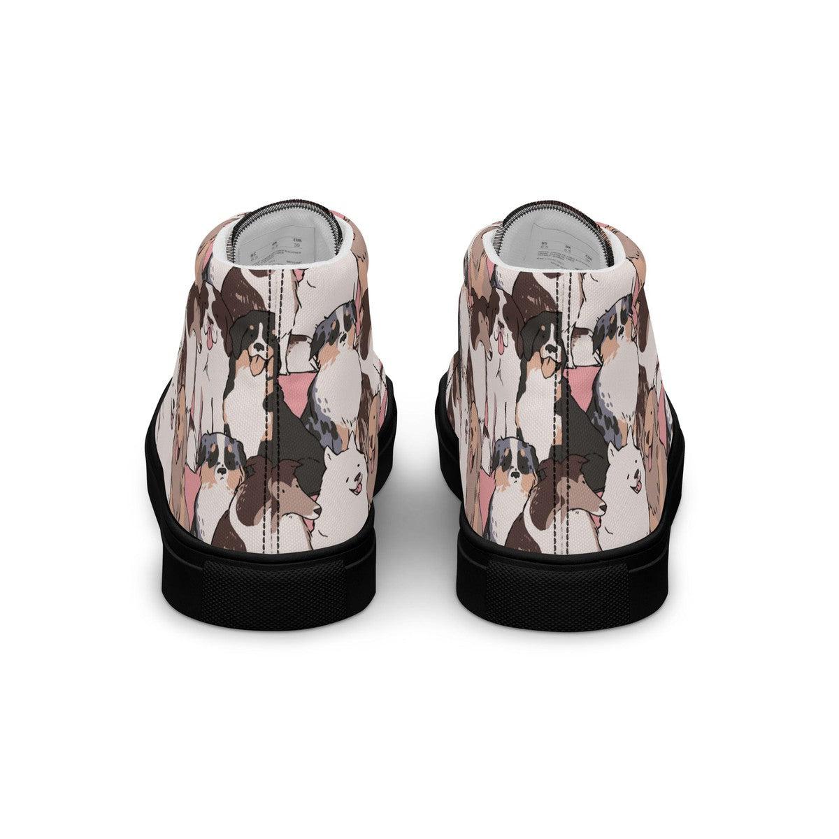 Cute Dogs Men's High Top Shoes Secondary image