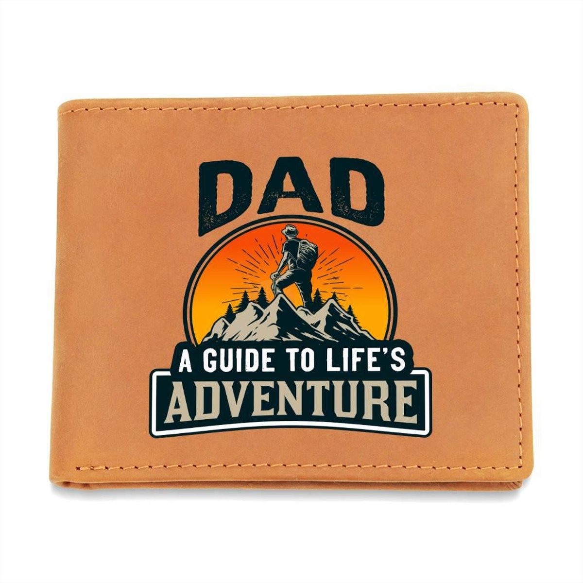 Dad A Guide To Life's Adventure Leather Wallet Main image