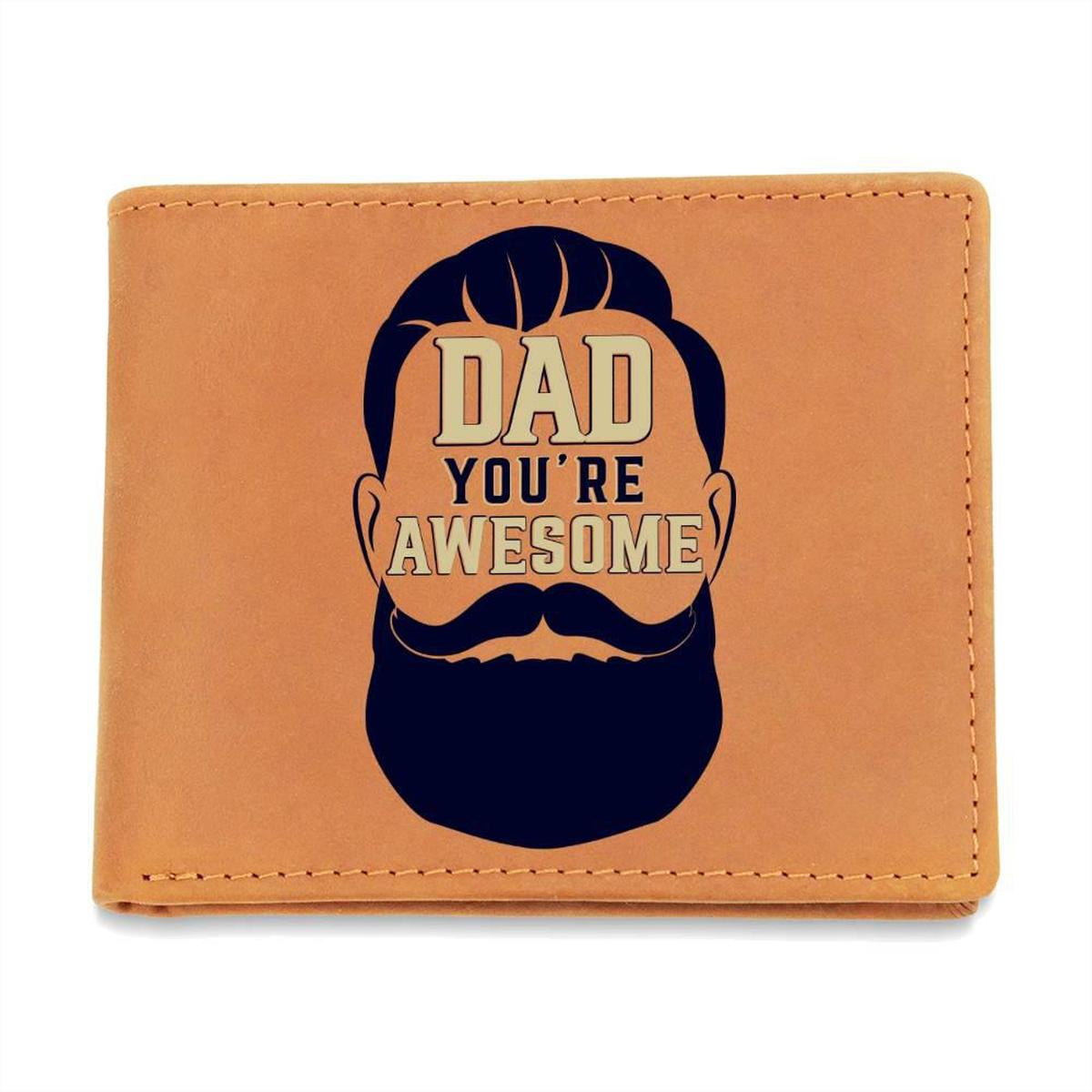 Dad You Are Awesome Leather Wallet Main image