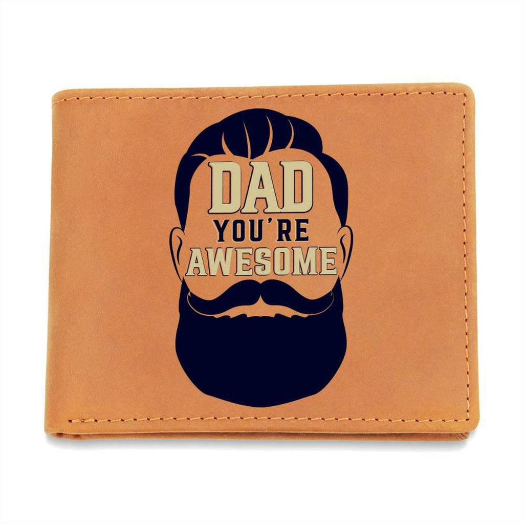 Dad You Are Awesome Leather Wallet