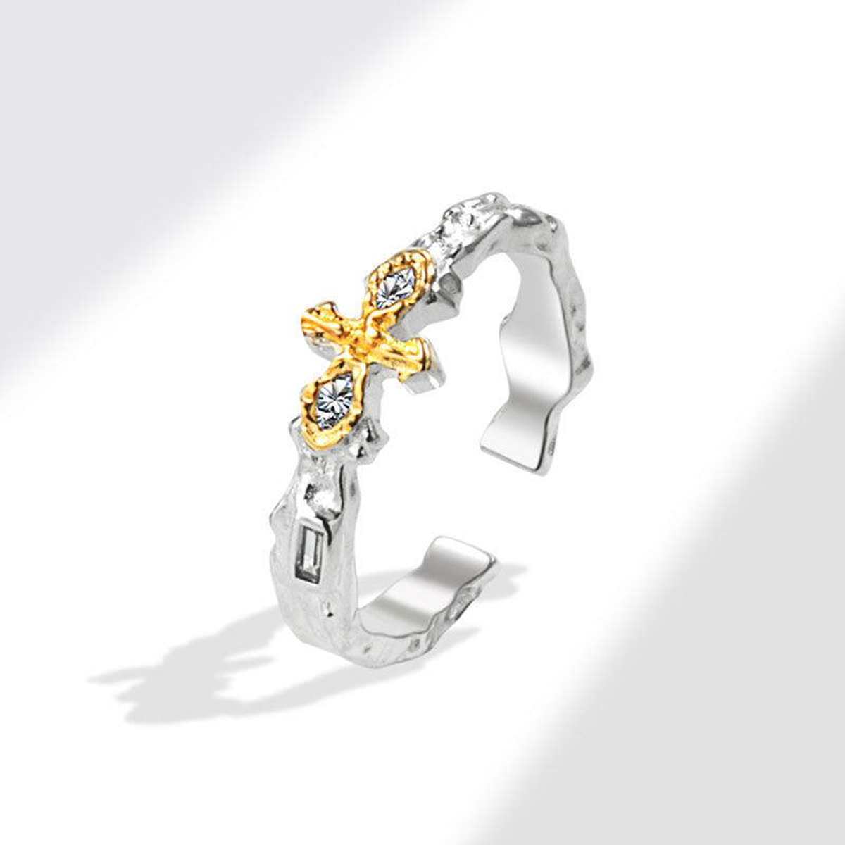 Dark Maillard Ring Special-interest Design Black Secondary image