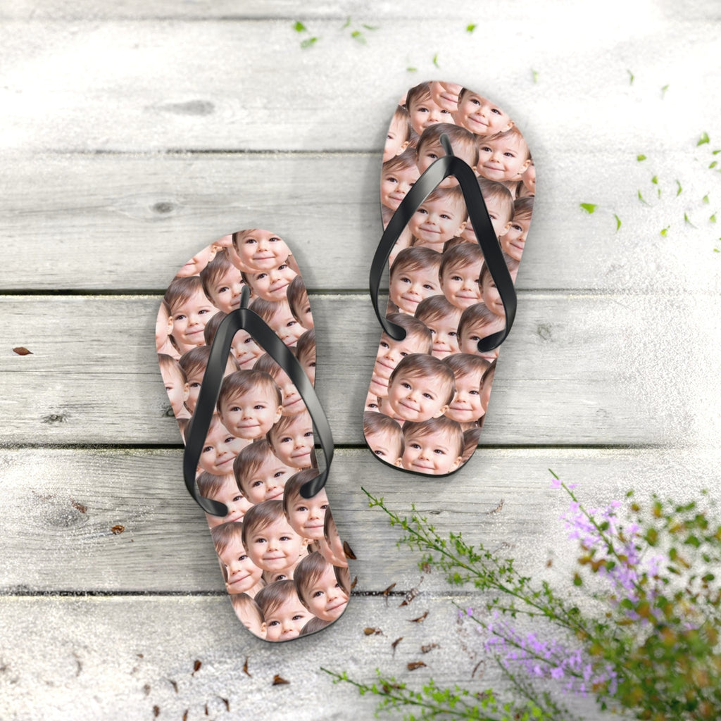 Custom Baby Faces Flip Flops