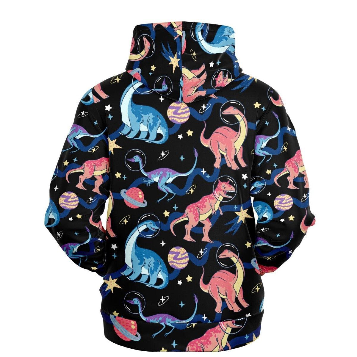 Dinosaurs In Space Unisex Hoodie Secondary image