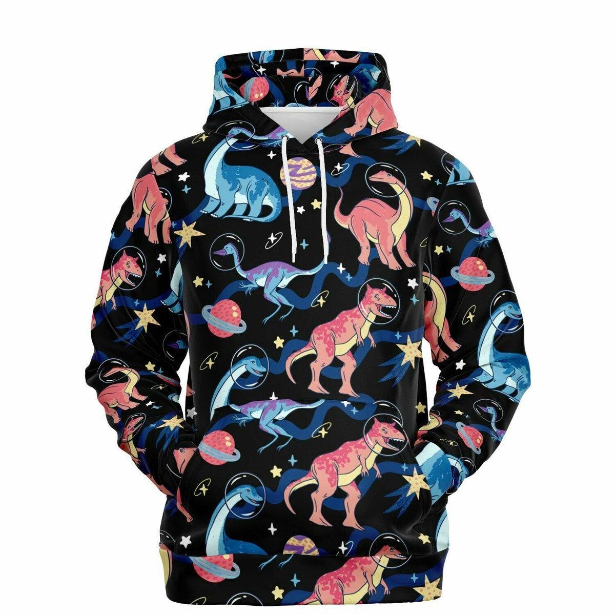 Dinosaurs In Space Unisex Hoodie Main image