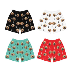 Dog Face Shorts Personalized Pet Photo Shorts Custom Dog Lover Gift