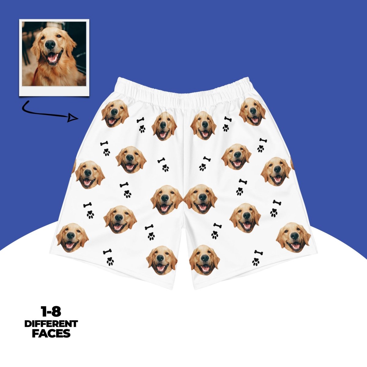Personalized Dog Face Shorts Main image