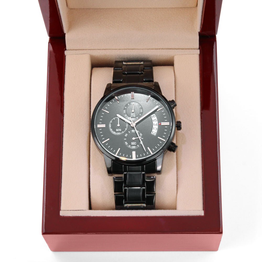 Engraved Stepdad Watch Thank You For Being My Dad