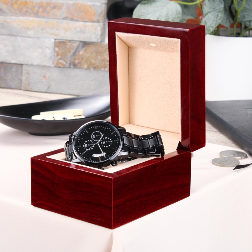 Engraved Stepdad Watch Thank You For Being My Dad