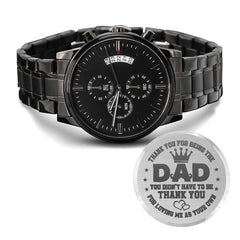 Engraved Stepdad Watch Thank You For Being My Dad