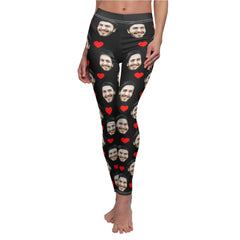 Face Leggings Personalized Hearts Leggings