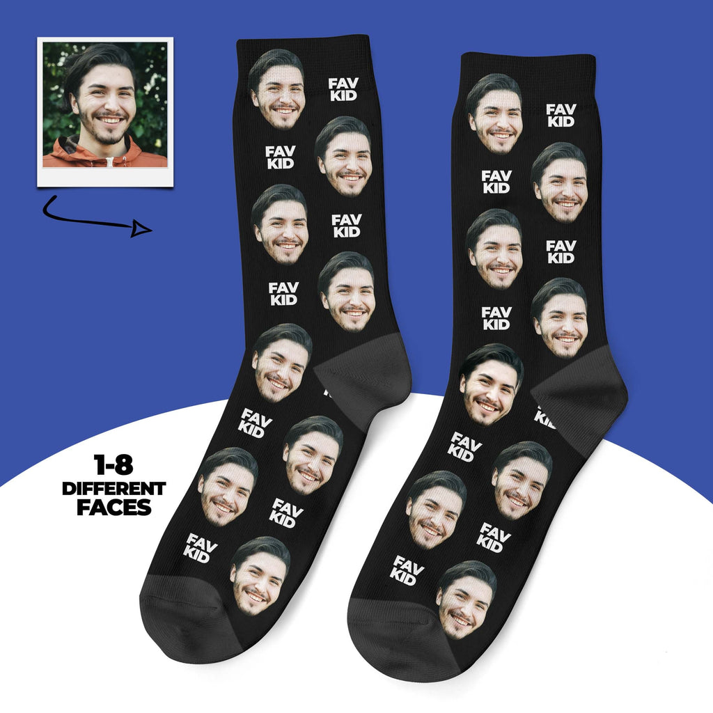 Favorite Kid Custom Face Socks